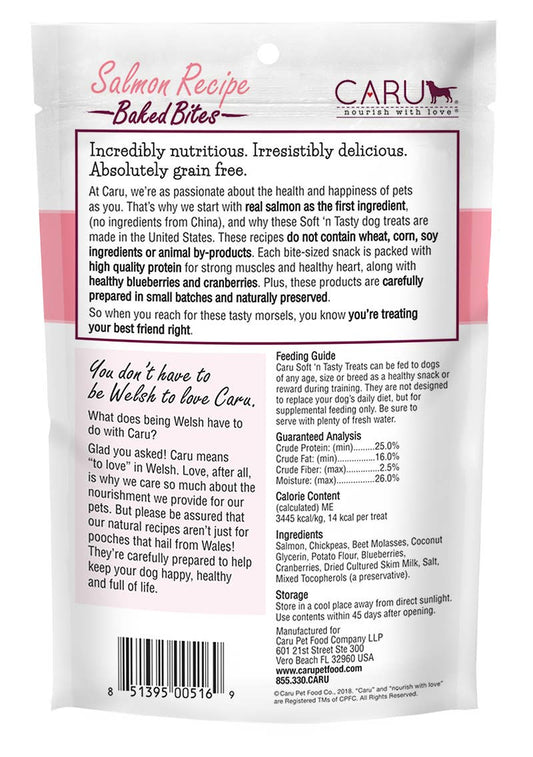 Caru Soft 'n Tasty Salmon Recipe Bites for Dogs