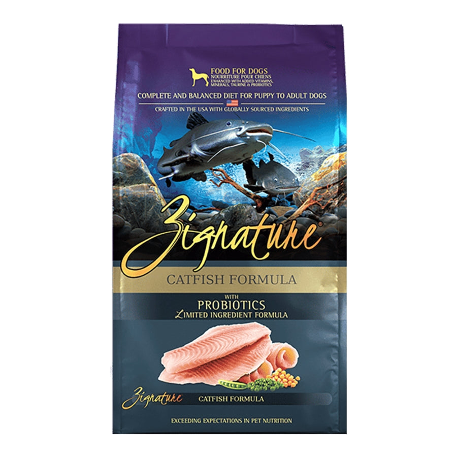 ZIGNATURE DOG ORIGINAL GRAIN FREE CATFISH FORMULA WITH PROBIOTICS