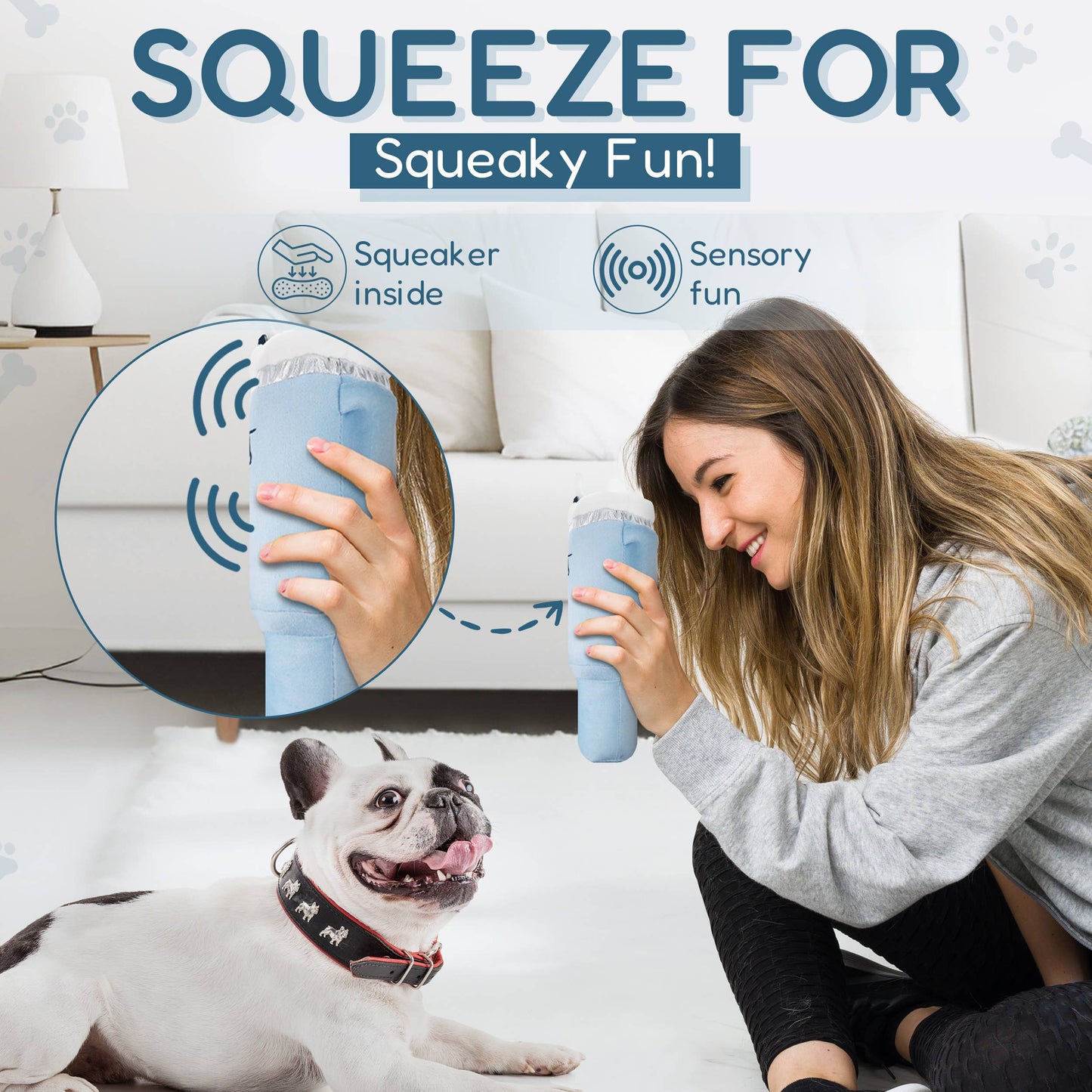 PUPROAR Pup Cup Tumbler Plush  Squeaker Dog Toy