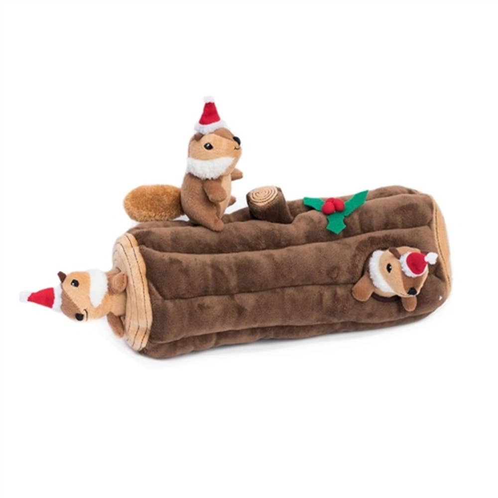ZippyPaws Burrow Yule Log