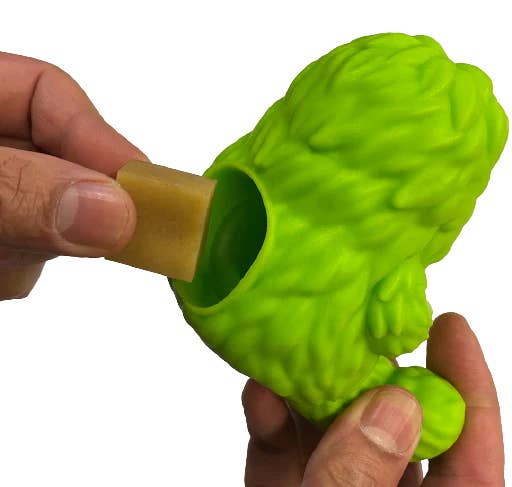 Yeti Dog Chew Puff & Play Treat Dispenser Green