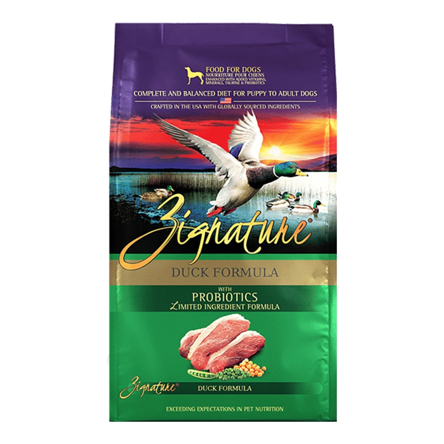 ZIGNATURE DOG ORIGINAL GRAIN FREE DUCK FORMULA WITH PROBIOTICS