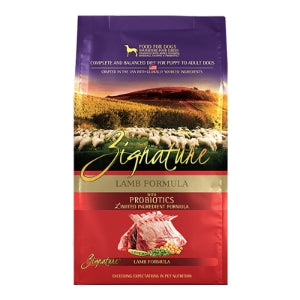 ZIGNATURE DOG ORIGINAL GRAIN FREE LAMB FORMULA WITH PROBIOTICS