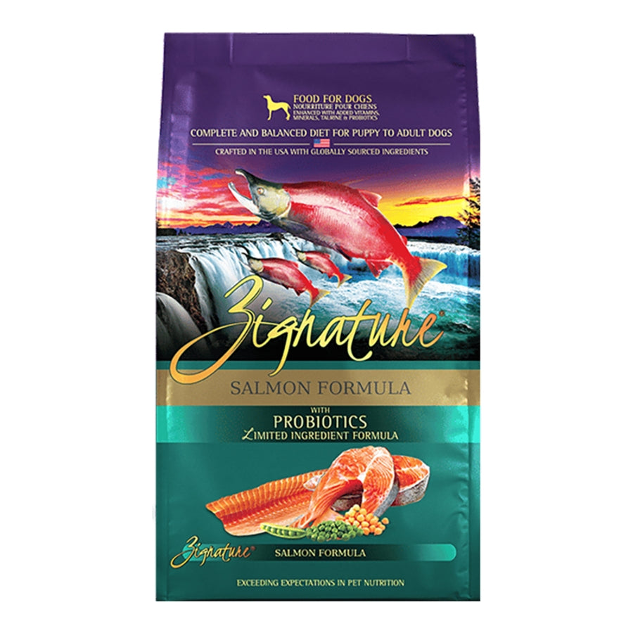 ZIGNATURE DOG ORIGINAL GRAIN FREE SALMON FORMULA WITH PROBIOTICS