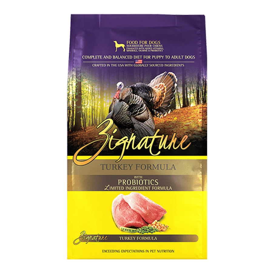 ZIGNATURE DOG ORIGINAL GRAIN FREE TURKEY FORMULA WITH PROBIOTICS