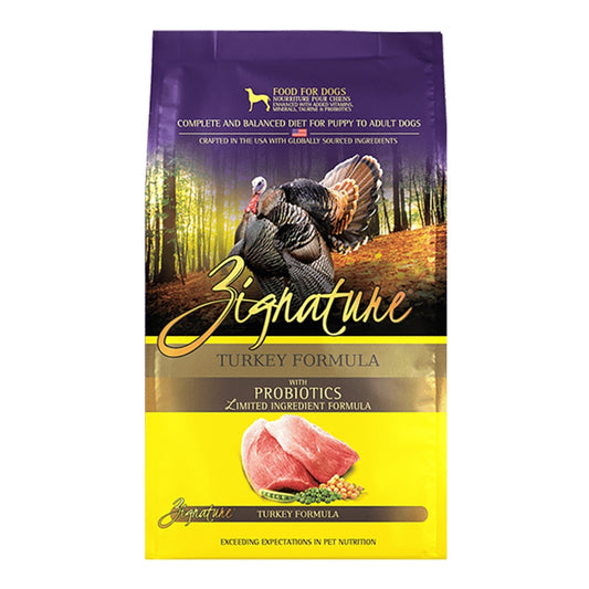 ZIGNATURE DOG ORIGINAL GRAIN FREE TURKEY FORMULA WITH PROBIOTICS